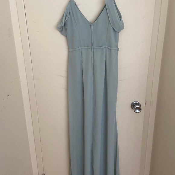 David’s bridal dusty sage chiffon bridesmaids dress. Size 2 - Picture 7 of 11